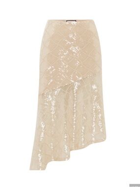 ERIS SEQUIN FLOUNCE MIDI SKIRT
